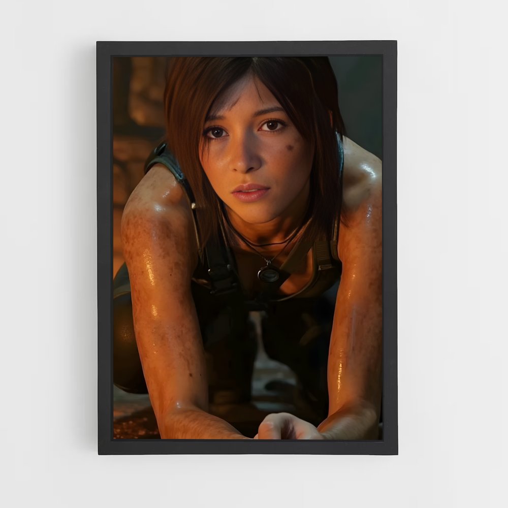 Poster Lara à l'Œuvre – affiche Tomb raider (vue 2)